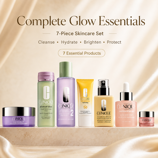 Your Full Skincare Routine in One 7-Piece Set – From Makeup Removal to SPF 50